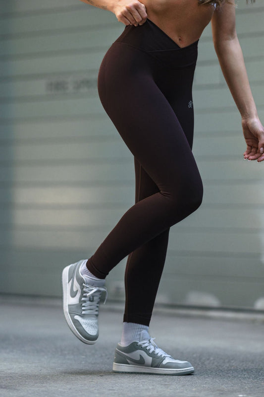 Streamline Scrunch Leggings - Chocolate