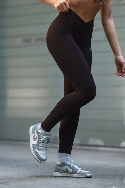 Streamline Scrunch Leggings - Chocolate